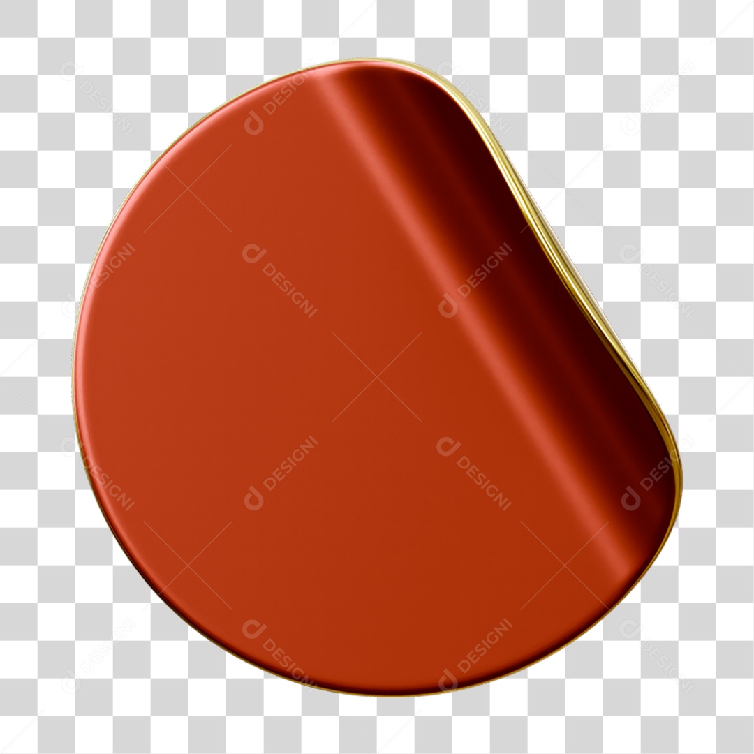 Adesivo Plástico Redondo PNG Transparente