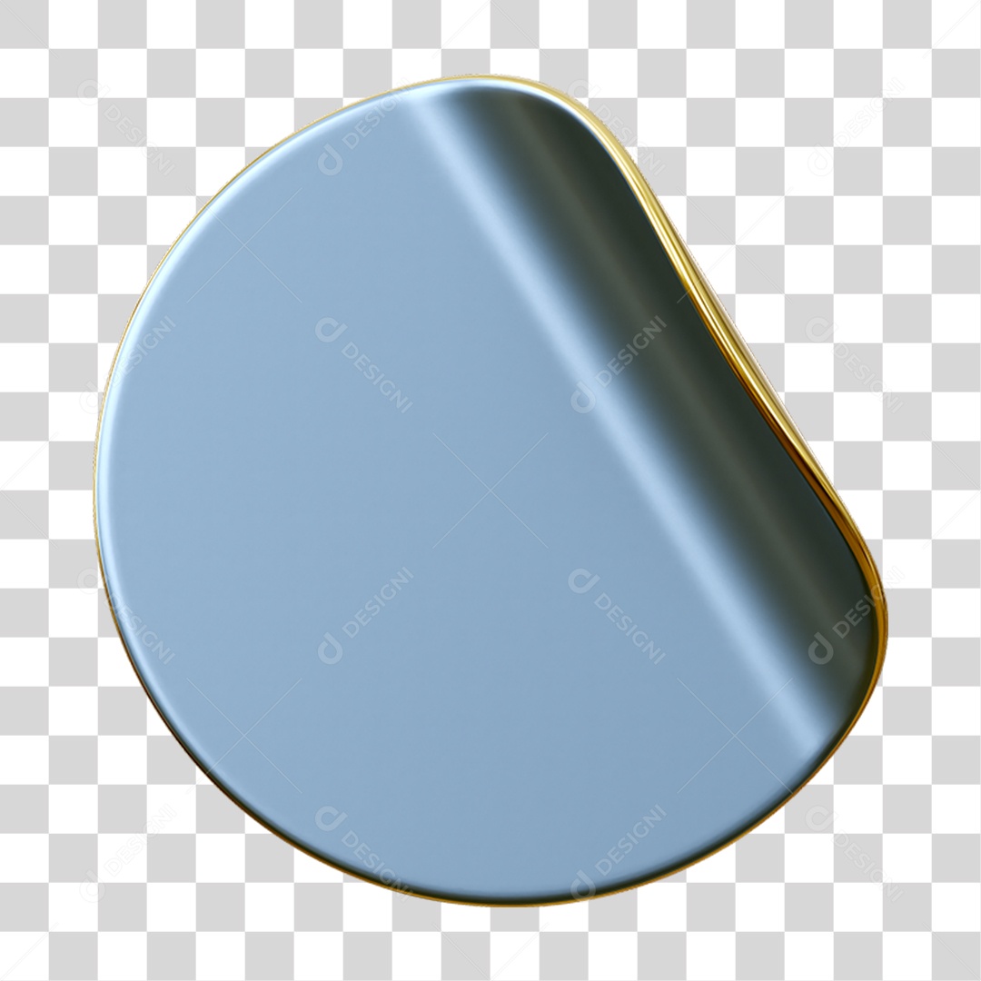 Adesivo Plástico Redondo PNG Transparente