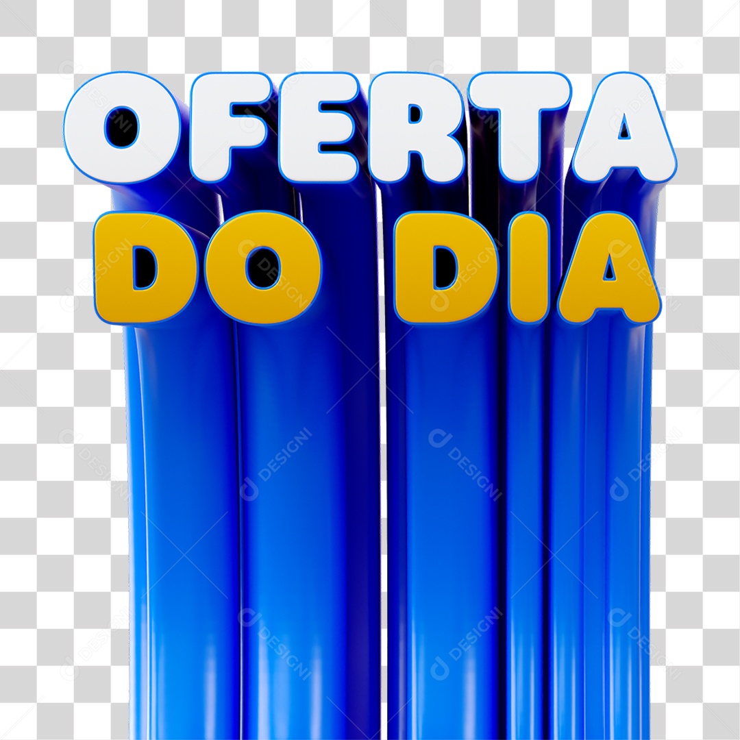 Selo 3D Oferta do Dia PNG Transparente