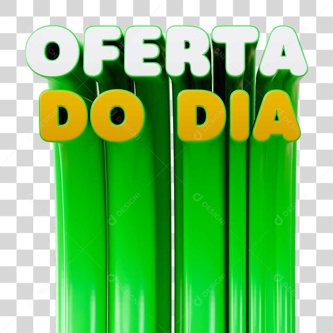 Selo 3D Oferta do Dia PNG Transparente
