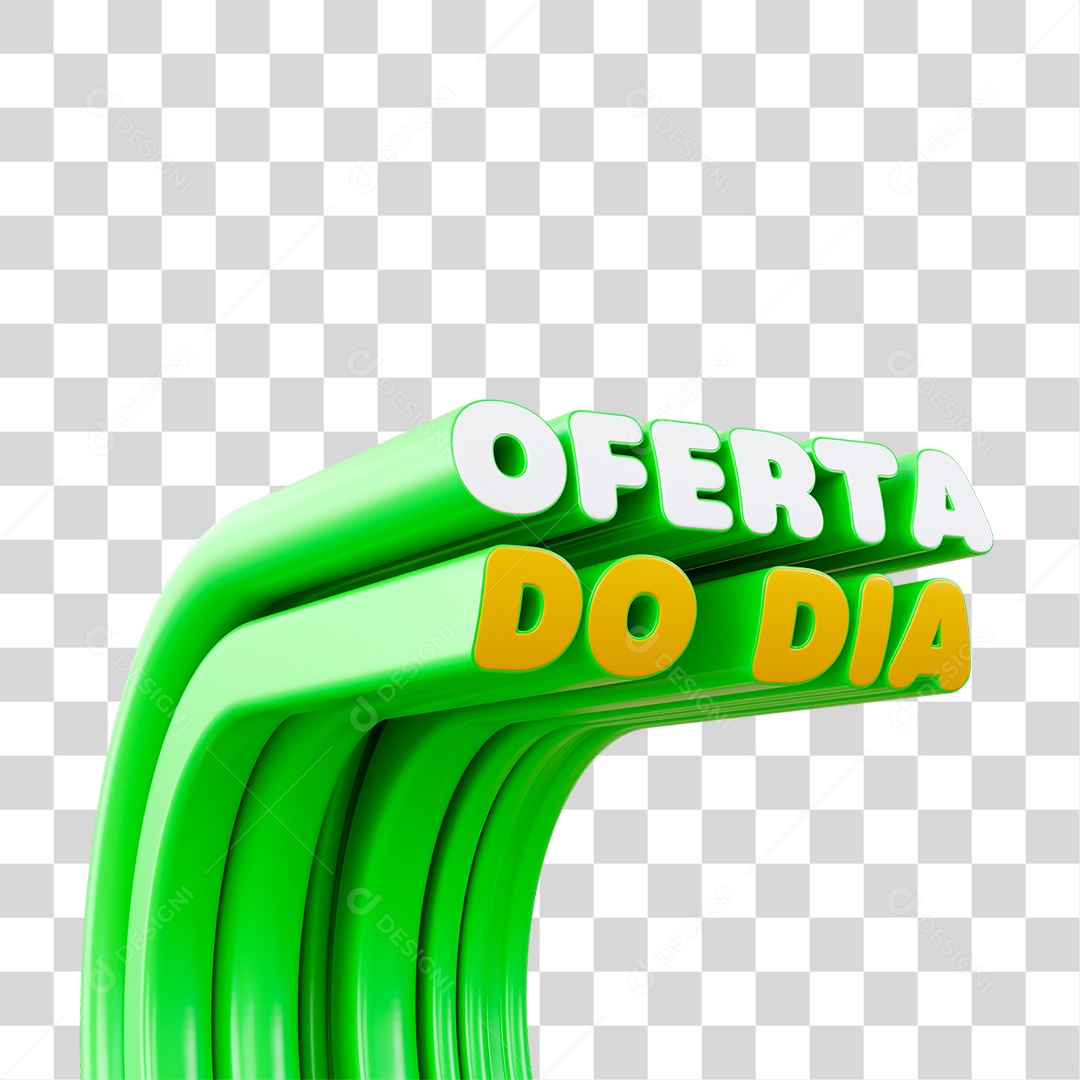Selo 3D Oferta do Dia PNG Transparente