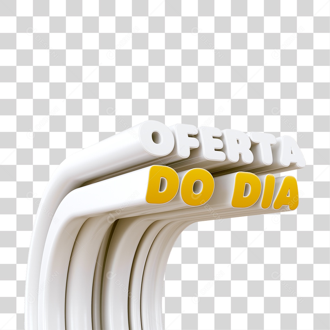 Selo 3D Oferta do Dia PNG Transparente