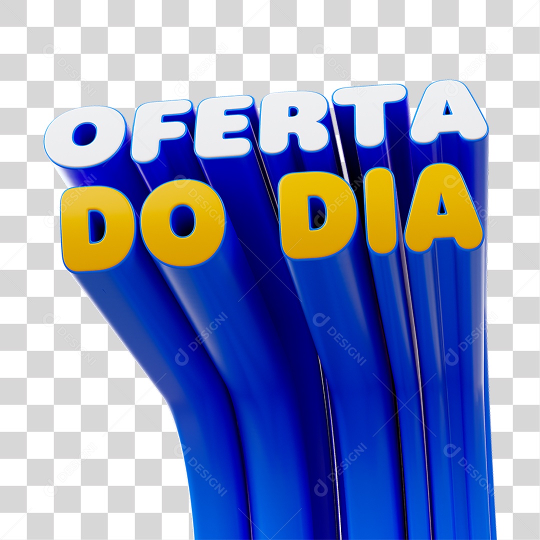 Selo 3D Oferta do Dia PNG Transparente