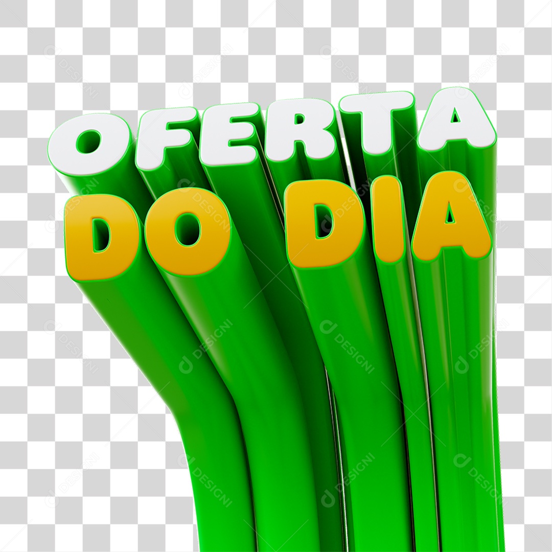 Selo 3D Oferta do Dia PNG Transparente
