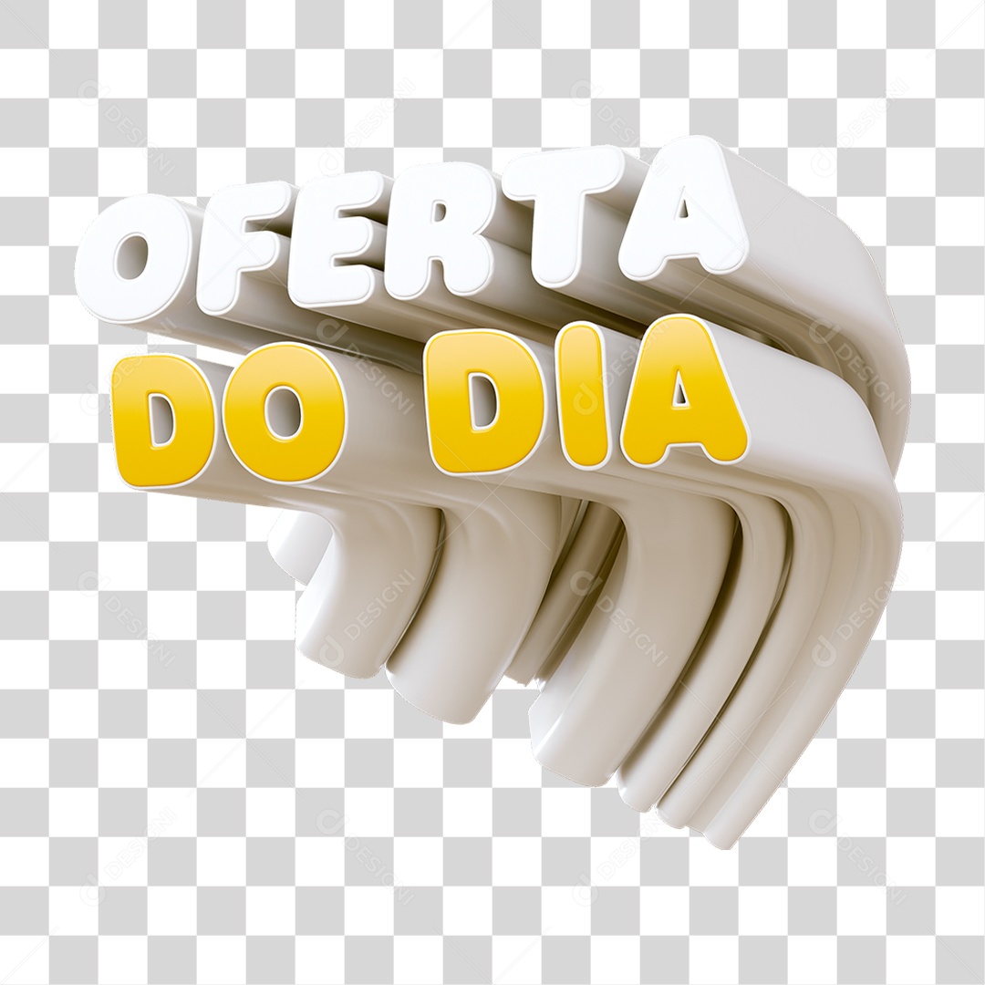 Selo 3D Oferta do Dia PNG Transparente