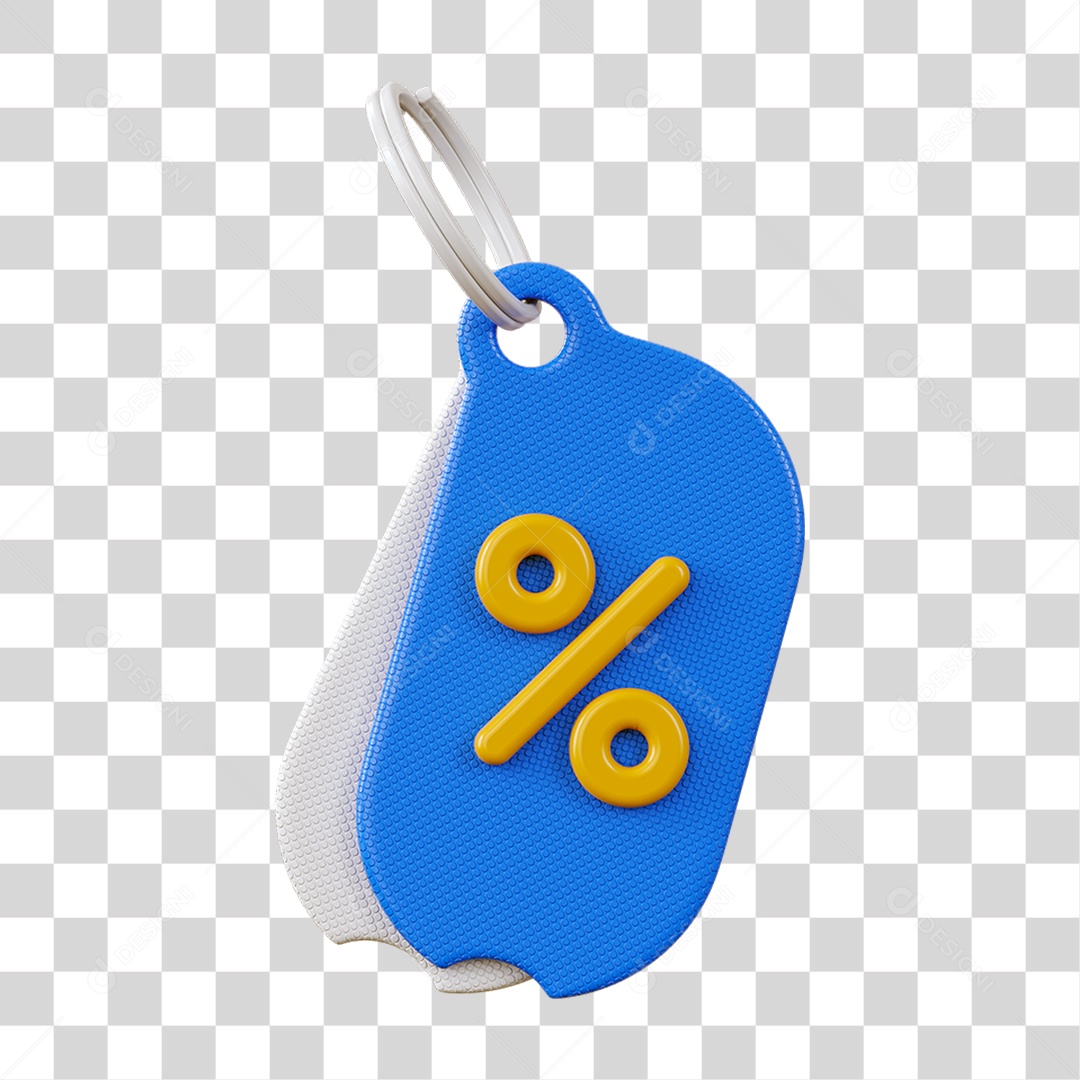 Chaveiro Percentual Porcentagem PNG Transparente