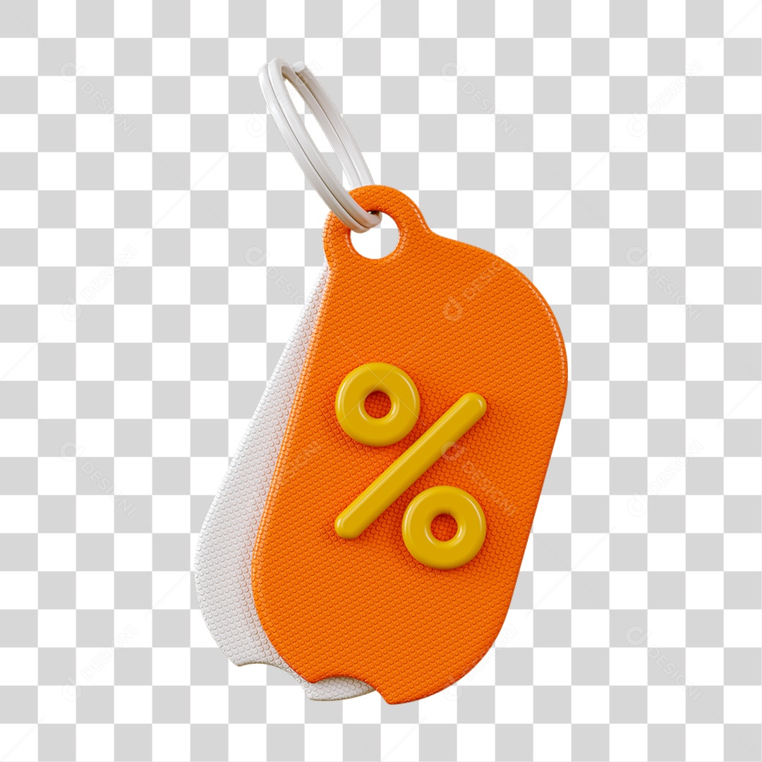 Chaveiro Percentual Porcentagem PNG Transparente