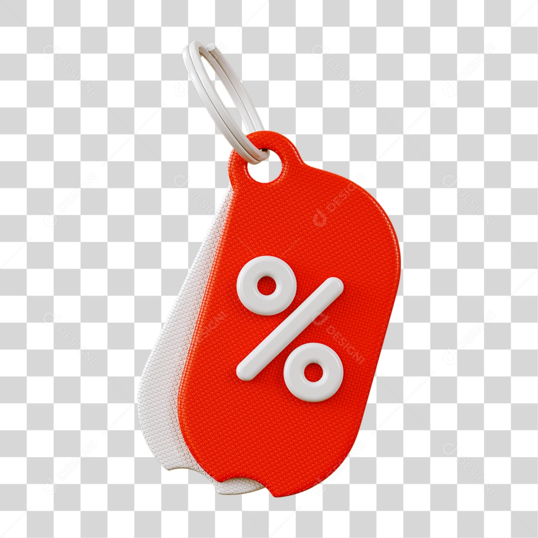 Chaveiro Percentual Porcentagem PNG Transparente