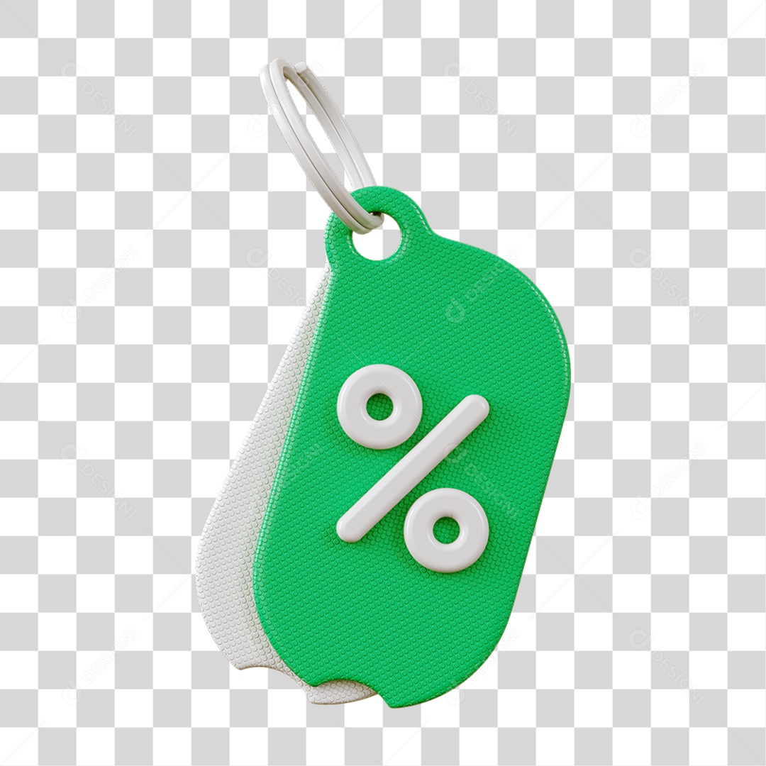 Chaveiro Percentual Porcentagem PNG Transparente