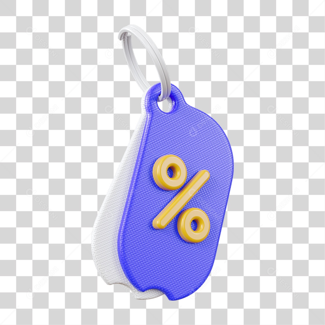 Chaveiro Percentual Porcentagem PNG Transparente