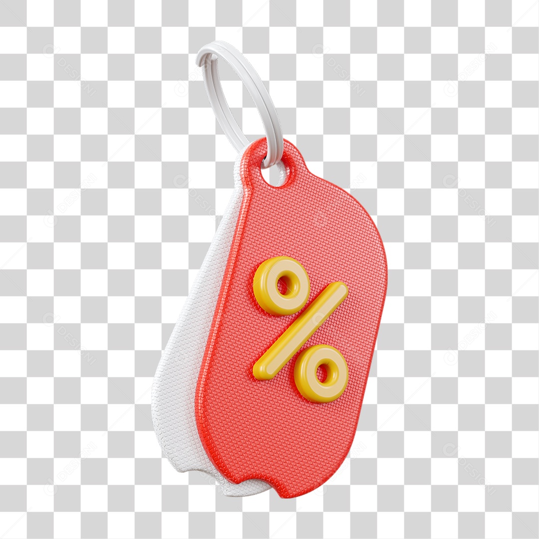 Chaveiro Percentual Porcentagem PNG Transparente