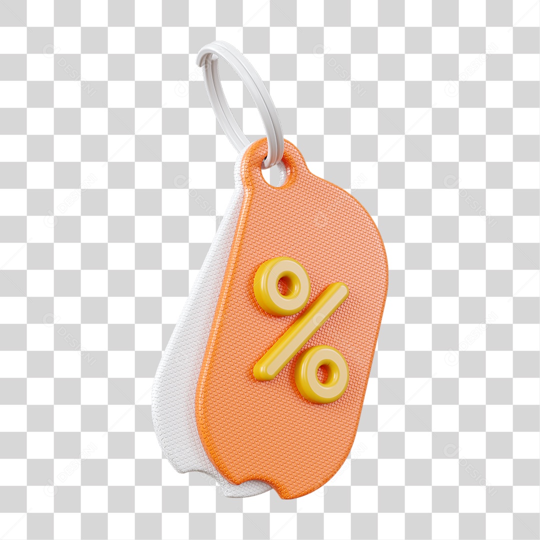 Chaveiro Percentual Porcentagem PNG Transparente