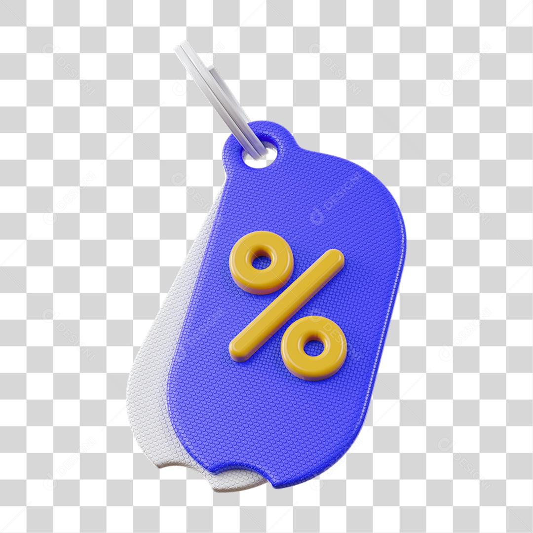 Chaveiro Percentual Porcentagem PNG Transparente