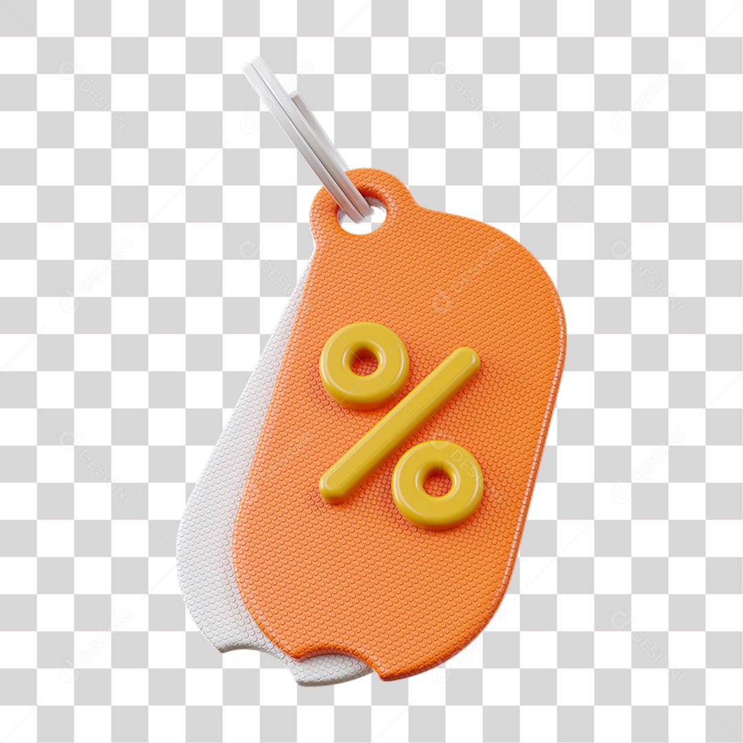 Chaveiro Percentual Porcentagem PNG Transparente