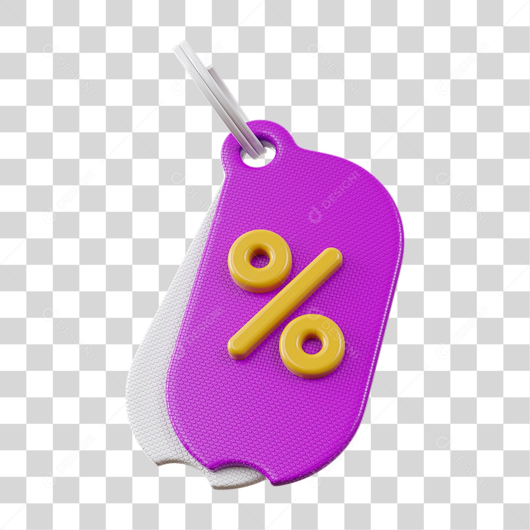 Chaveiro Percentual Porcentagem PNG Transparente