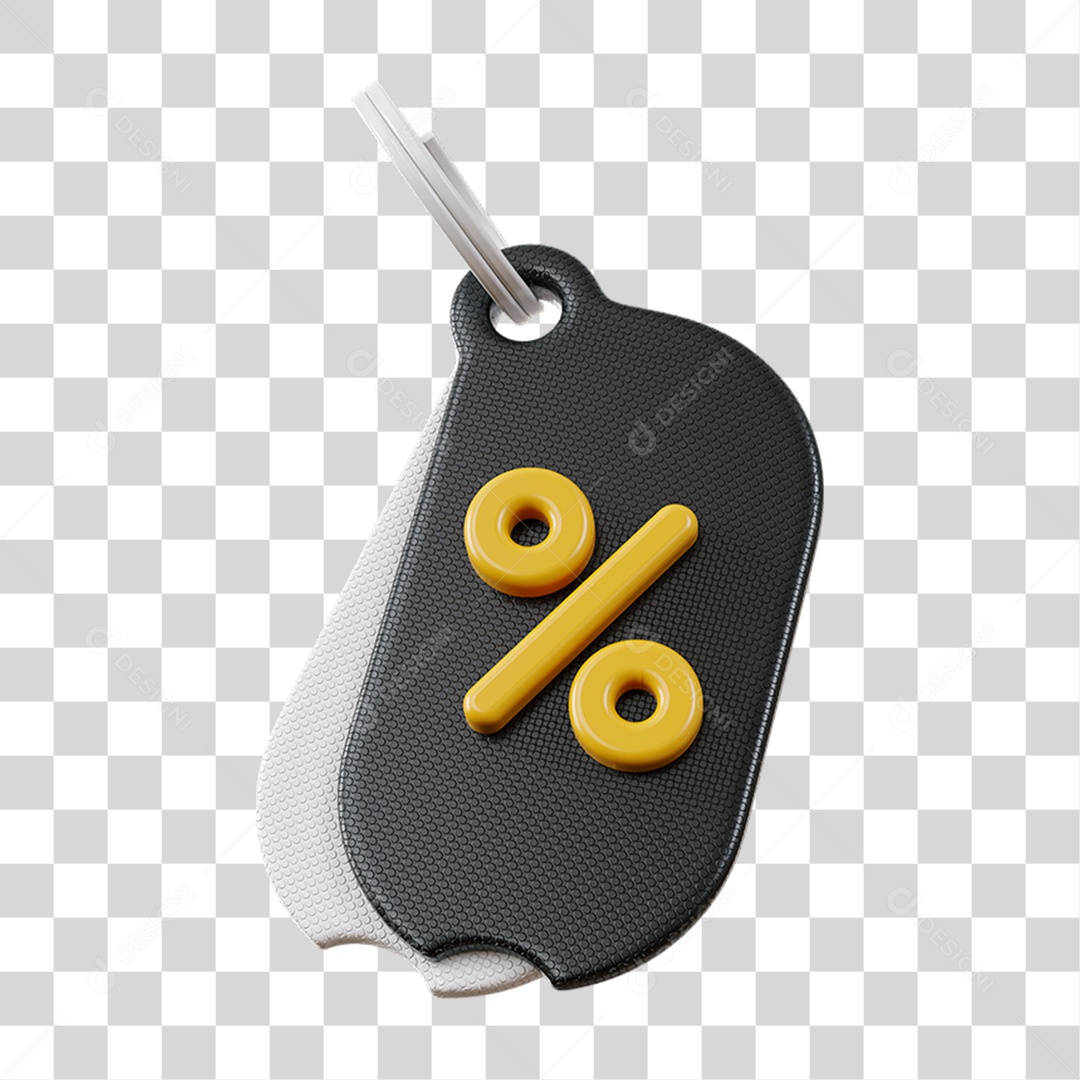 Chaveiro Percentual Porcentagem PNG Transparente