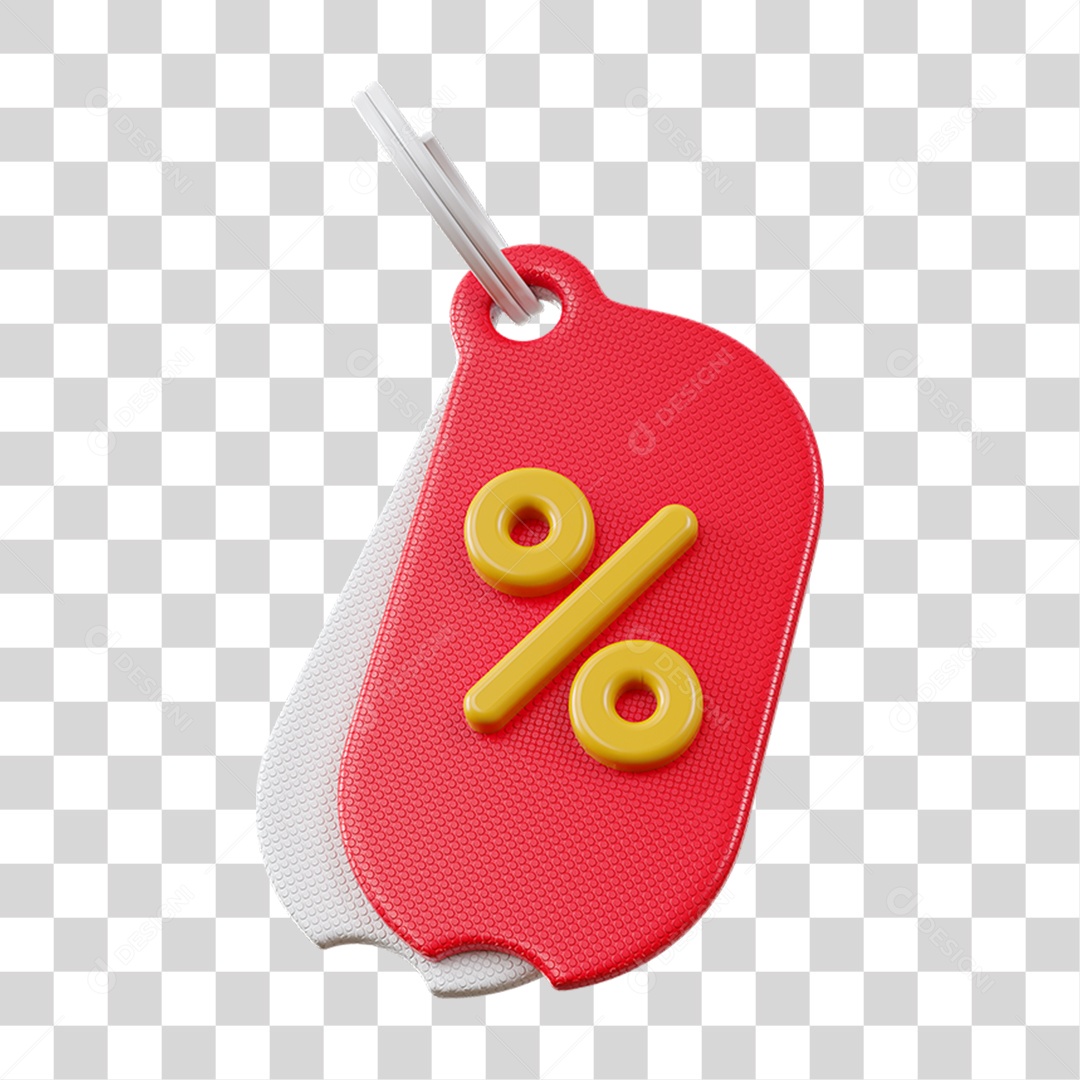 Chaveiro Percentual Porcentagem PNG Transparente