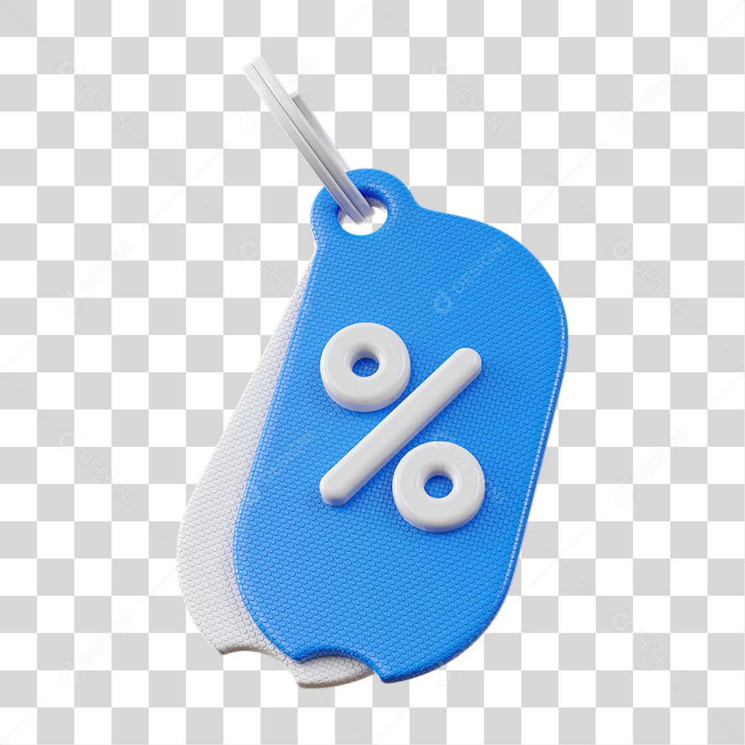 Chaveiro Percentual Porcentagem PNG Transparente