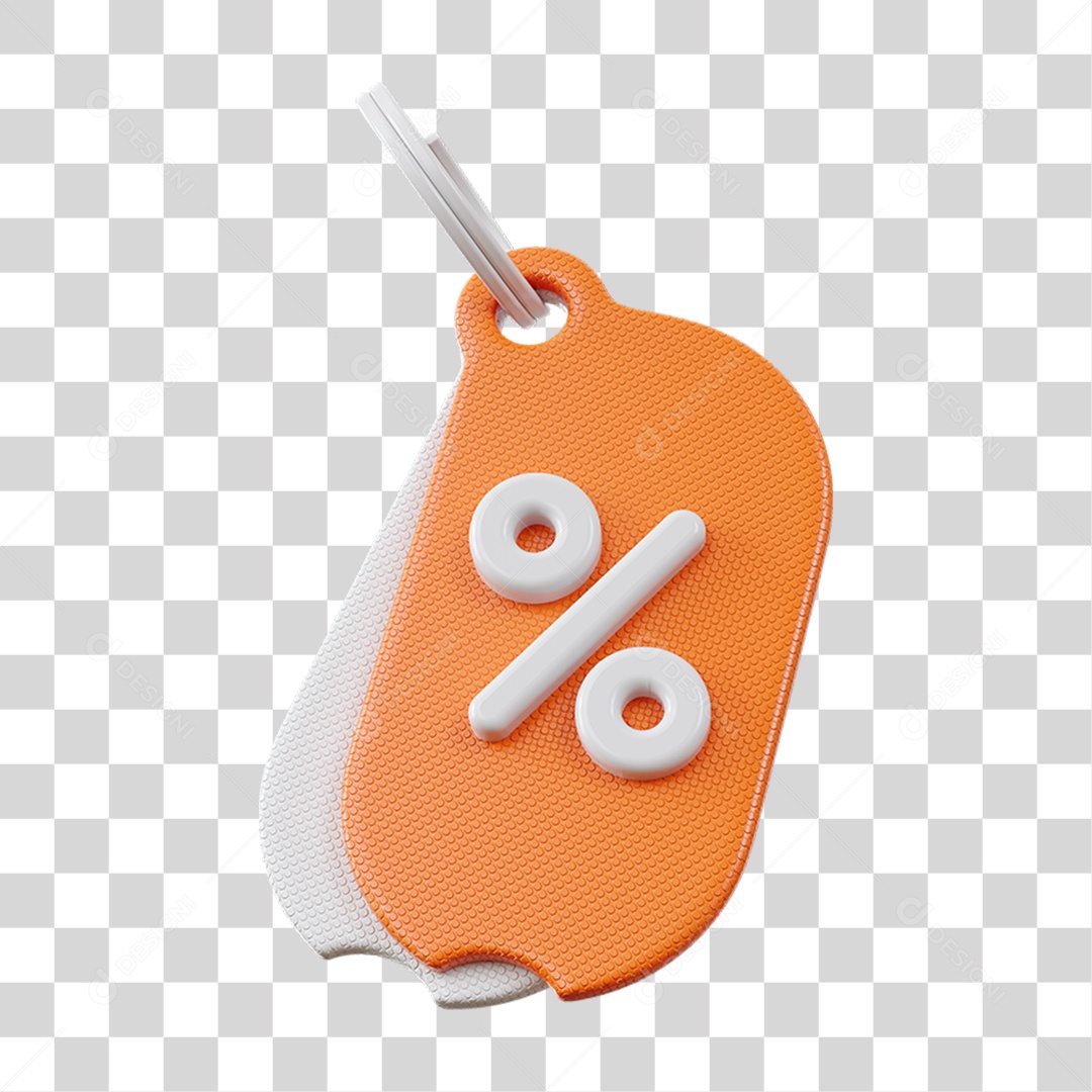 Chaveiro Percentual Porcentagem PNG Transparente