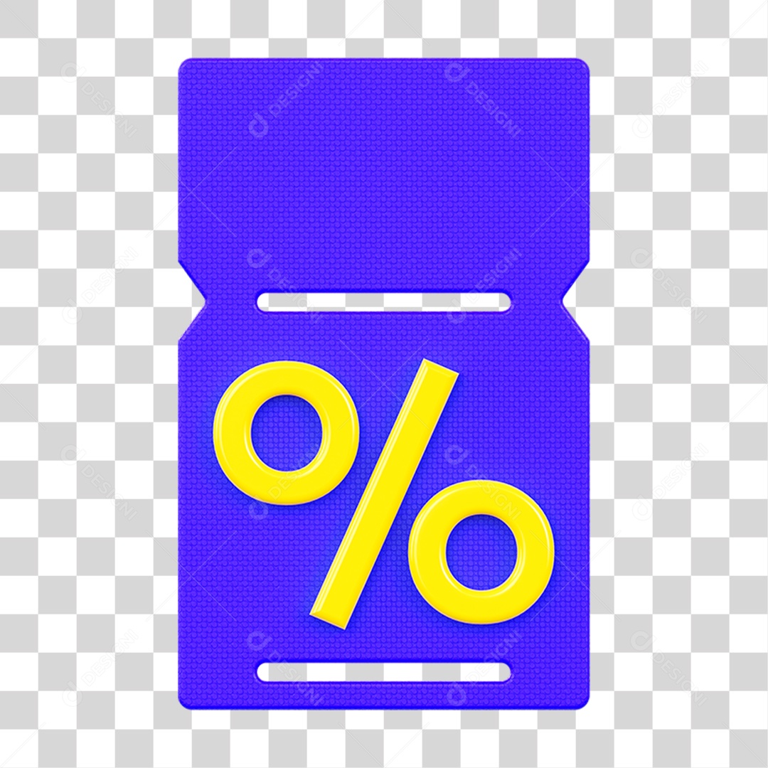 Chip Percentual Porcentagem PNG Transparente