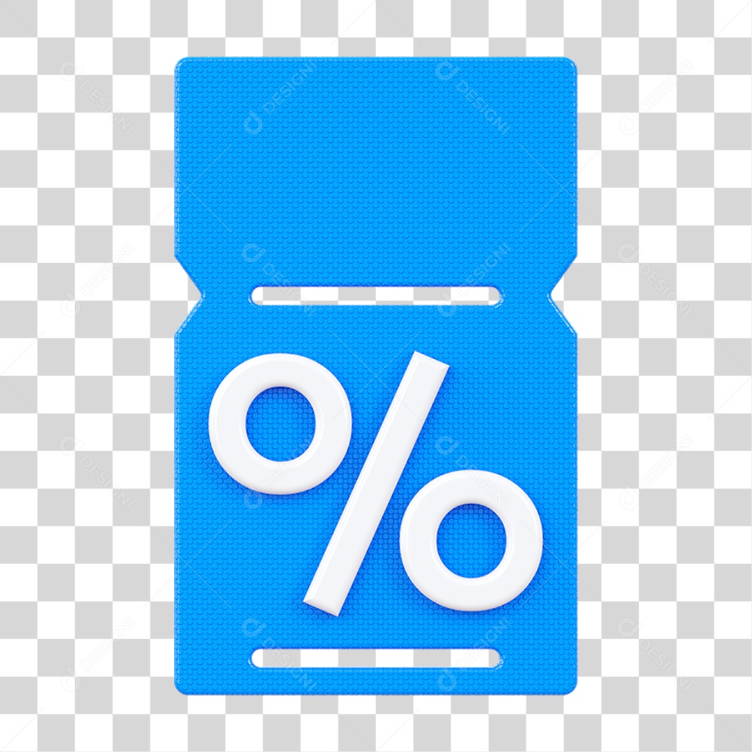 Chip Percentual Porcentagem PNG Transparente