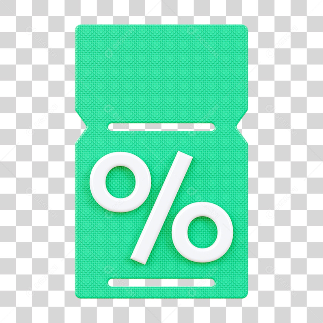 Chip Percentual Porcentagem PNG Transparente