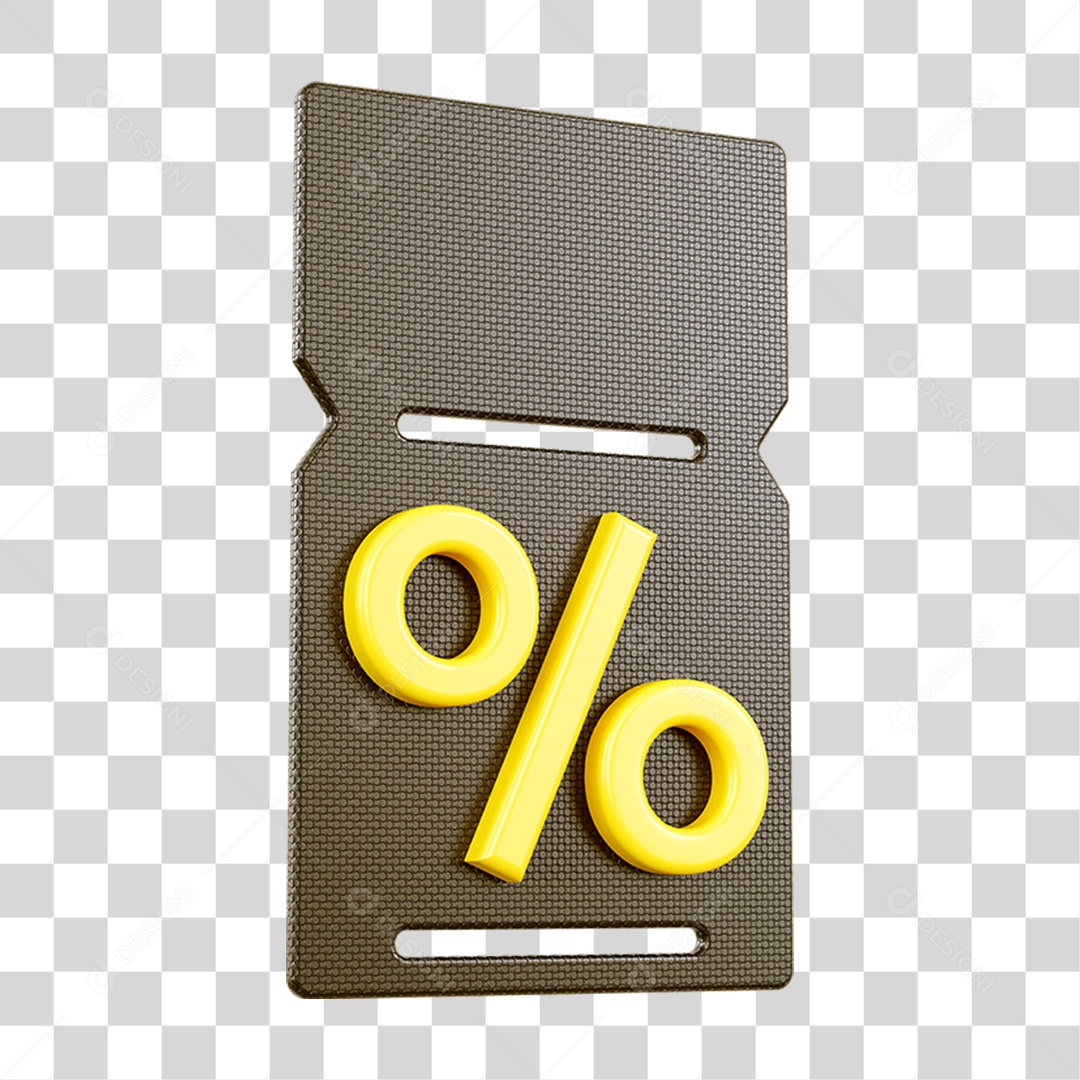 Chip Percentual Porcentagem PNG Transparente