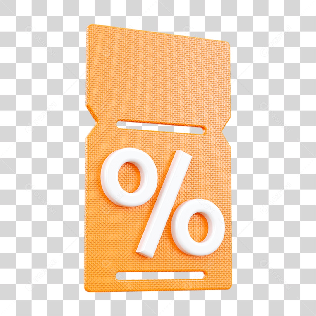 Chip Percentual Porcentagem PNG Transparente