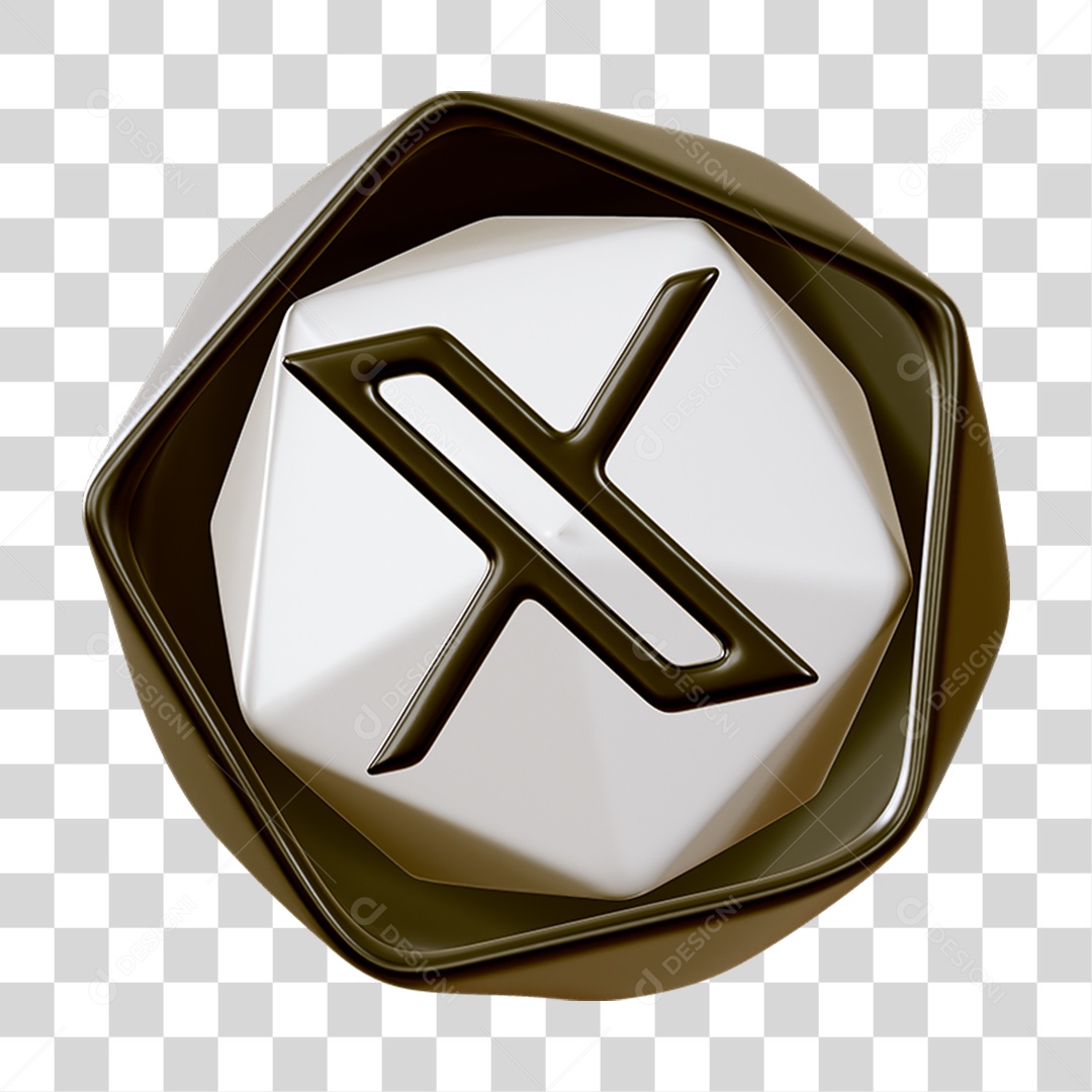 Ícone Geométrico Twitter PNG Transparente