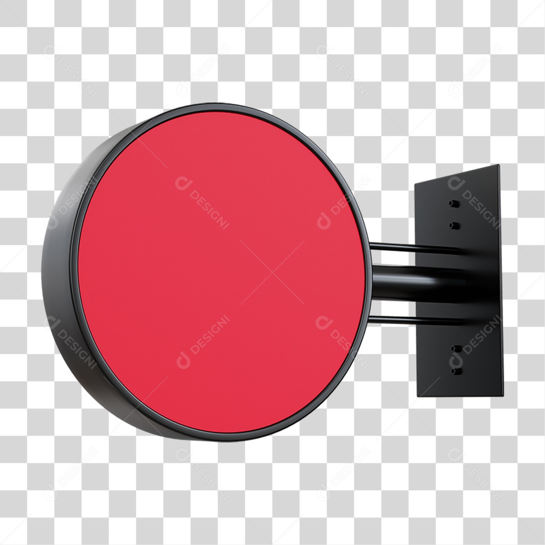 Placa de Parede Circular PNG Transparente