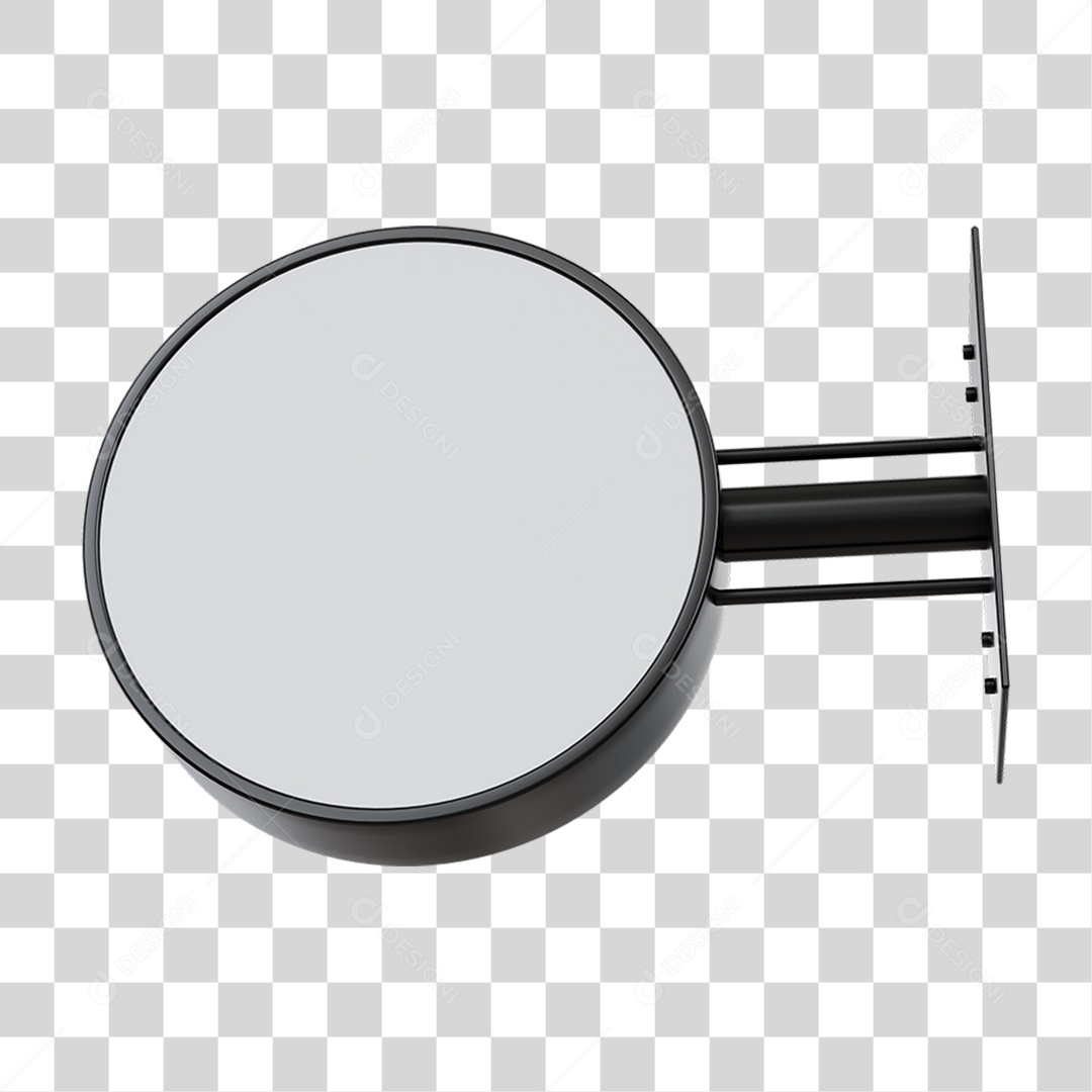 Placa de Parede Circular PNG Transparente