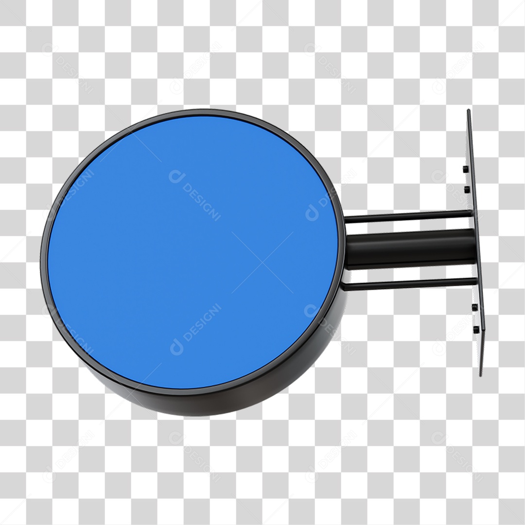 Placa de Parede Circular PNG Transparente