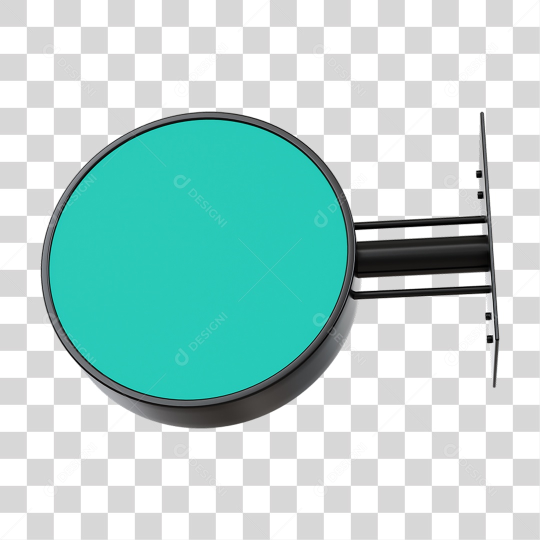 Placa de Parede Circular PNG Transparente