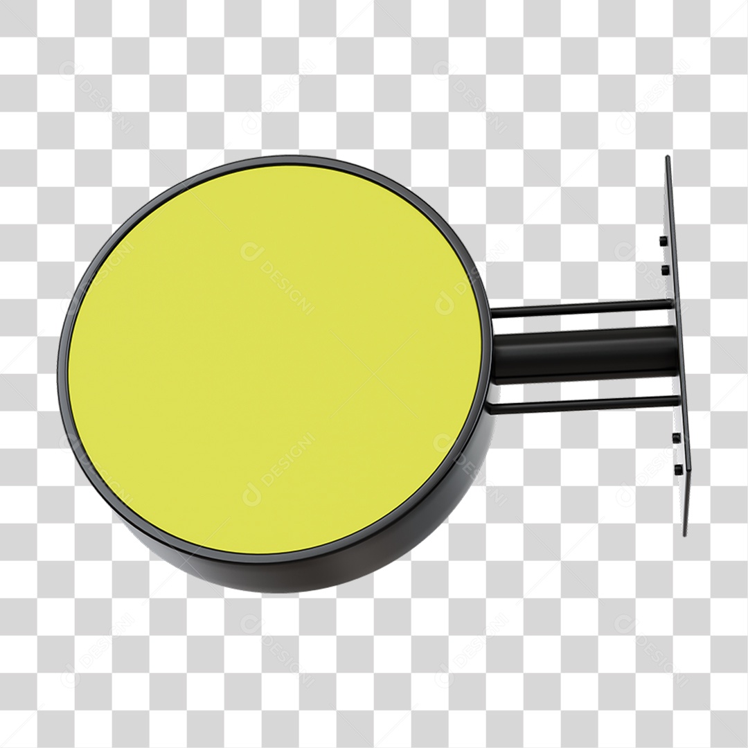 Placa de Parede Circular PNG Transparente