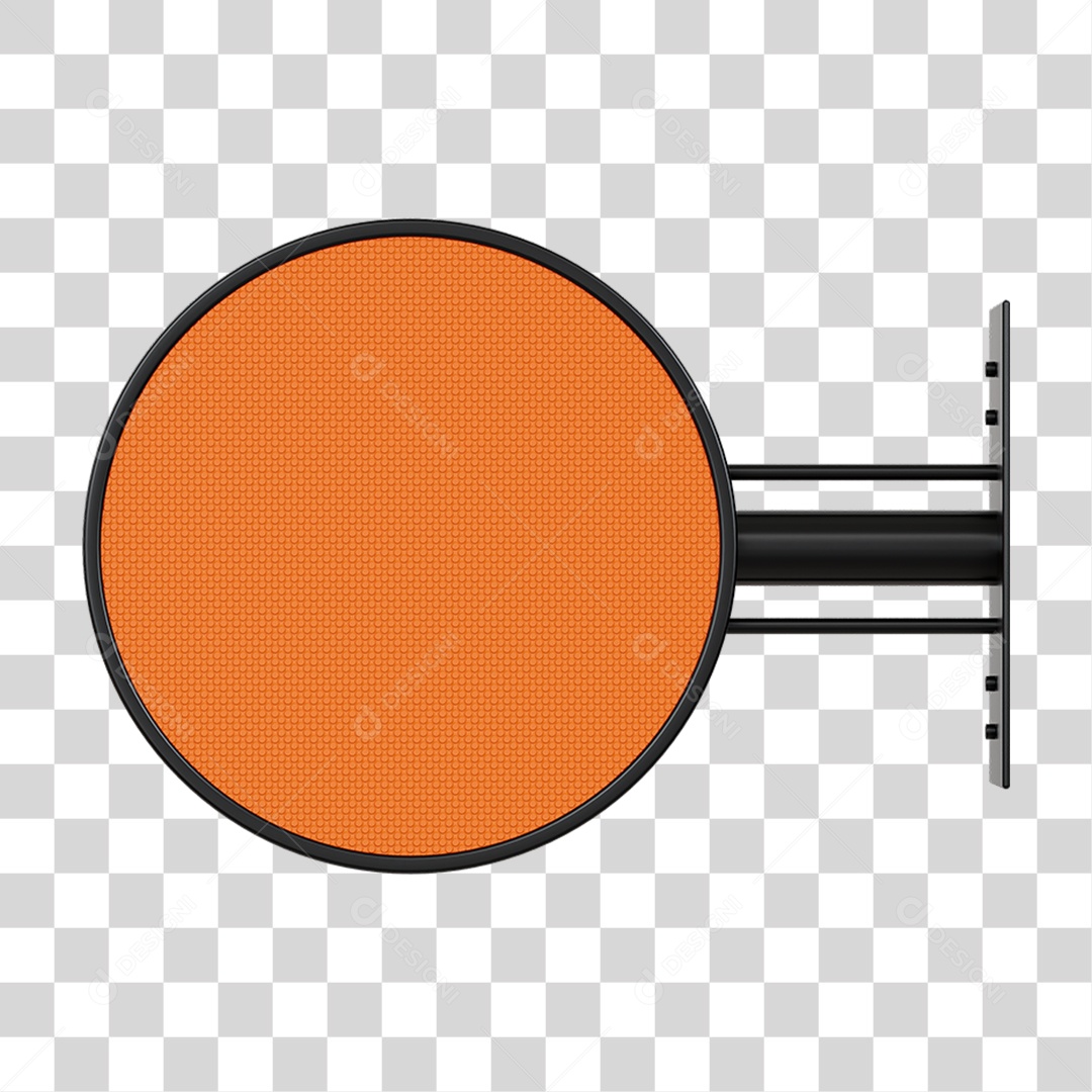 Placa de Parede Circular PNG Transparente