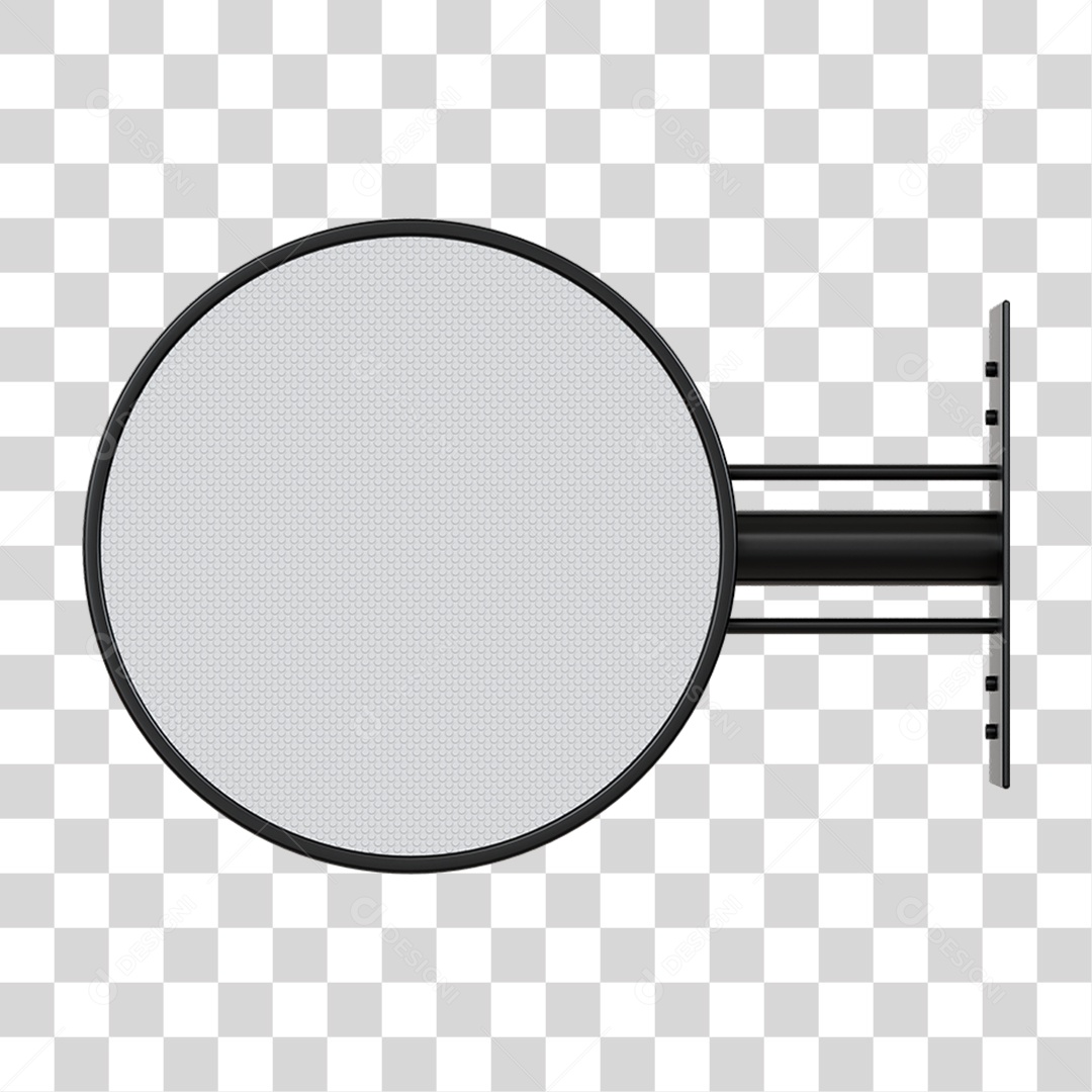 Placa de Parede Circular PNG Transparente