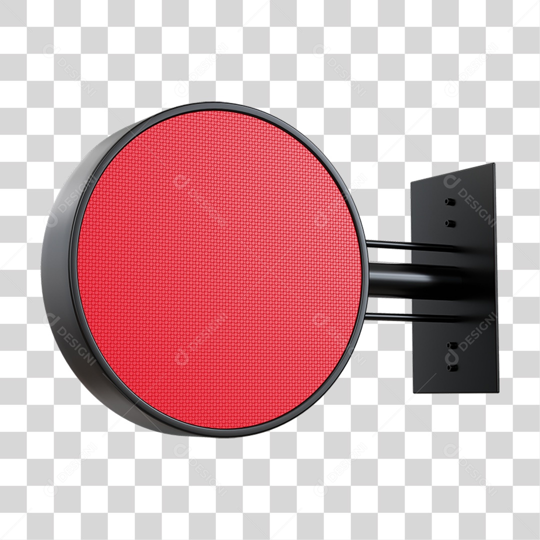 Placa de Parede Circular PNG Transparente