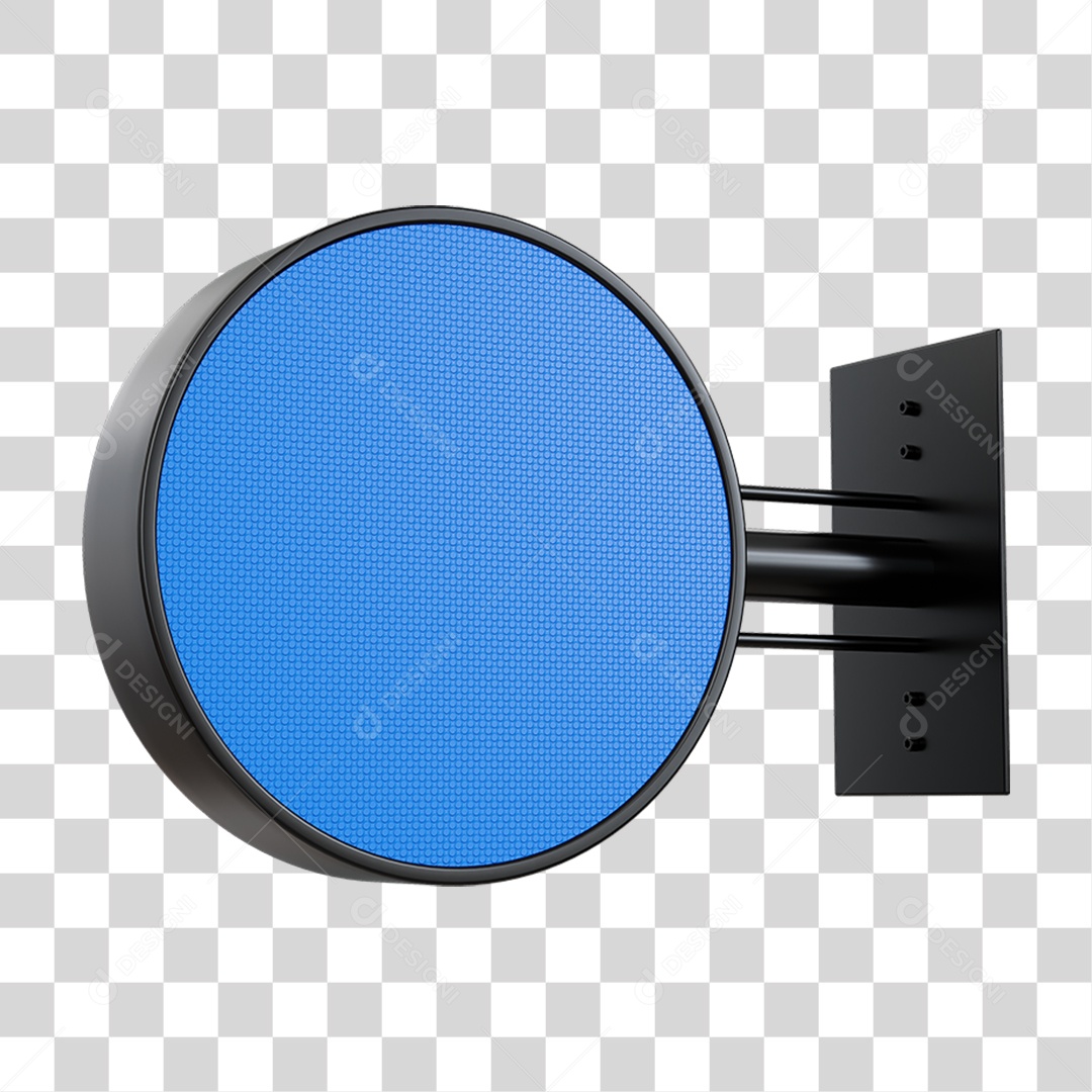 Placa de Parede Circular PNG Transparente