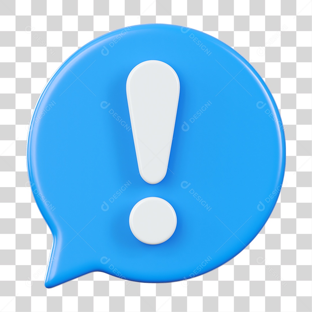 Balão Exclamação PNG Transparente