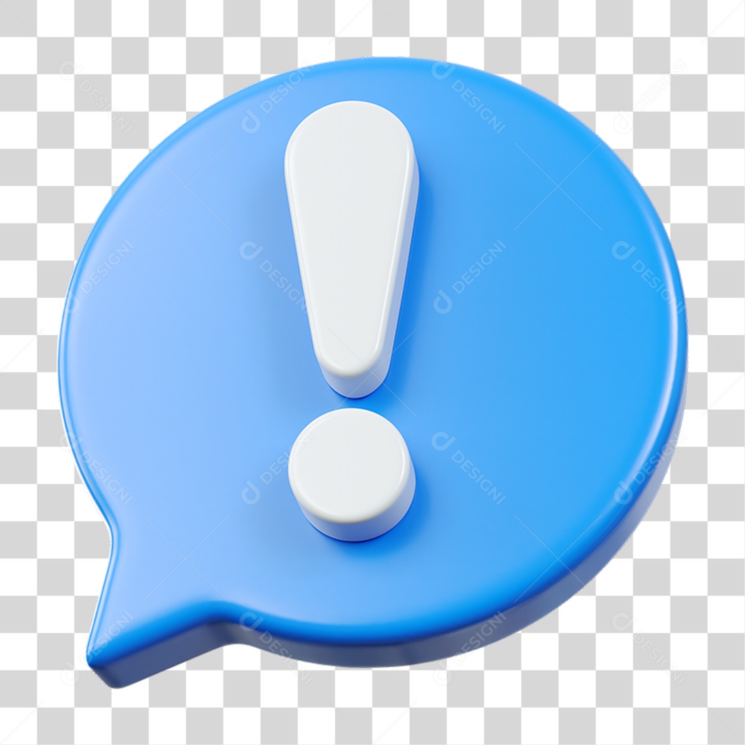 Balão Exclamação PNG Transparente