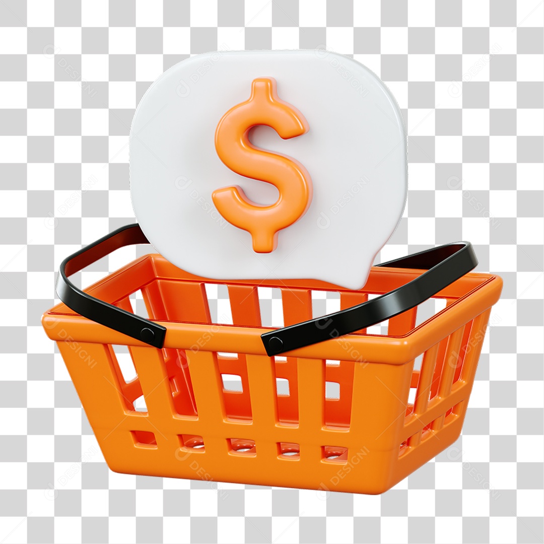 Cesta Cifrão PNG Transparente