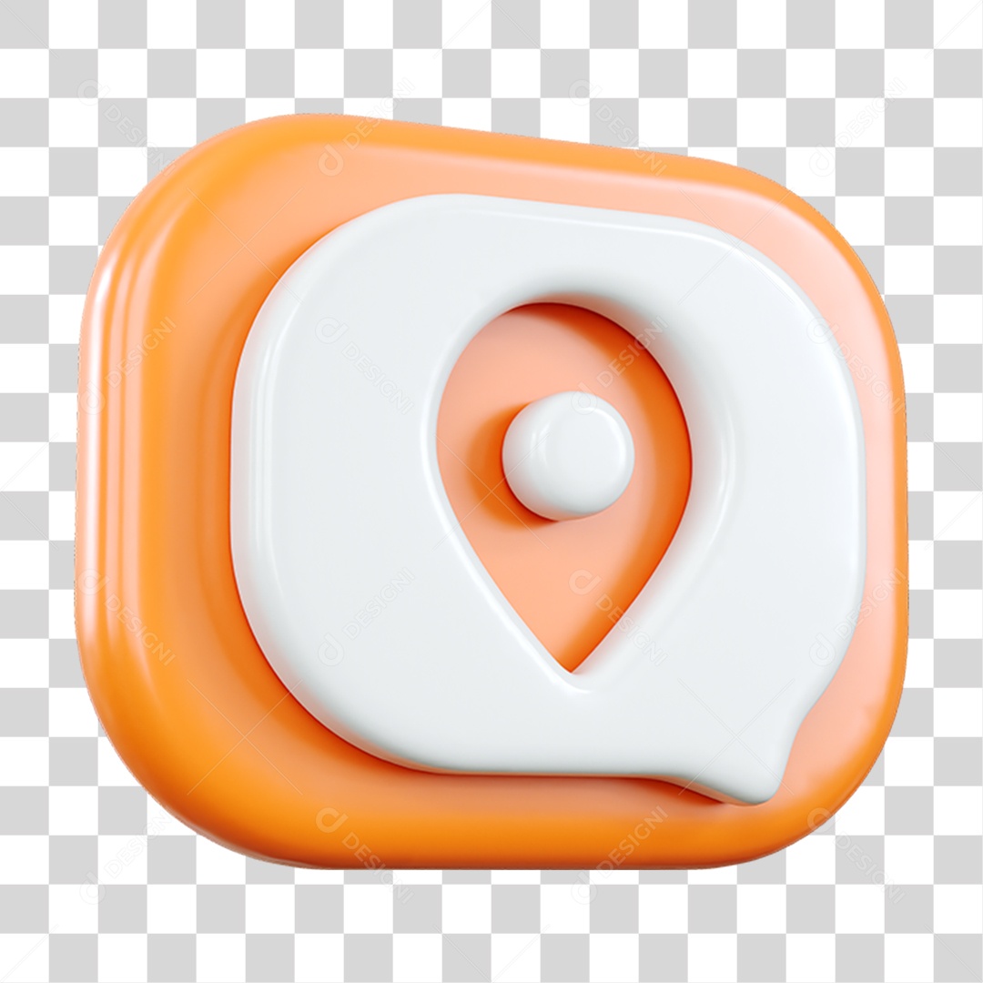 Ícone Mensagem Localização PNG Transparente