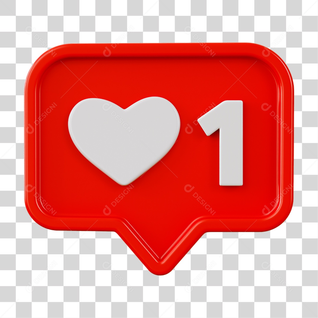 Placa Coração Número Caixa de Mensagem PNG Transparente