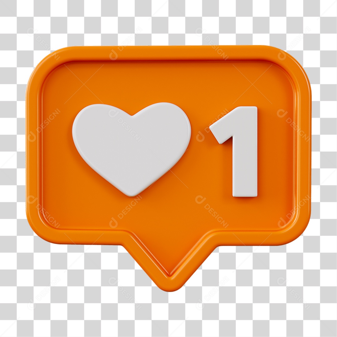Placa Coração Número Caixa de Mensagem PNG Transparente