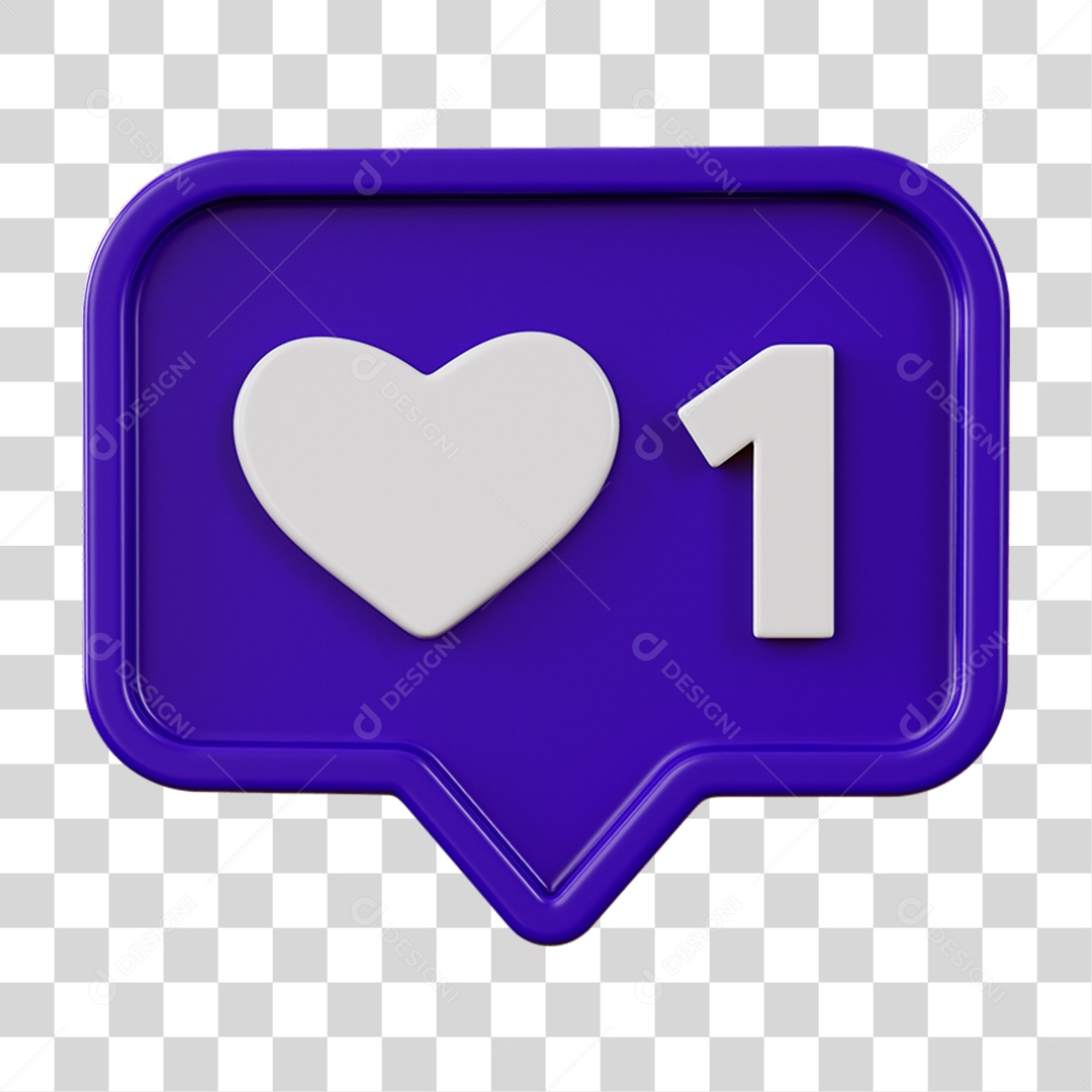 Placa Coração Número Caixa de Mensagem PNG Transparente