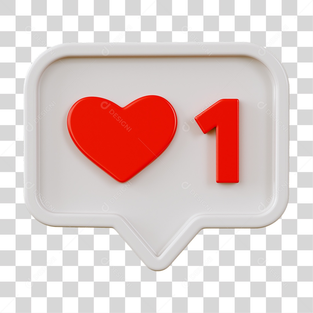 Placa Coração Número Caixa de Mensagem PNG Transparente