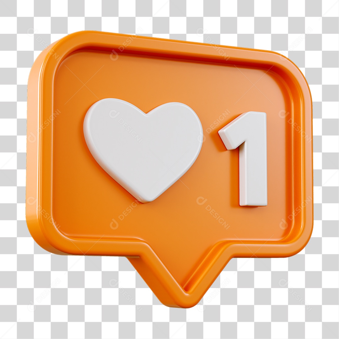 Placa Coração Número Caixa de Mensagem PNG Transparente