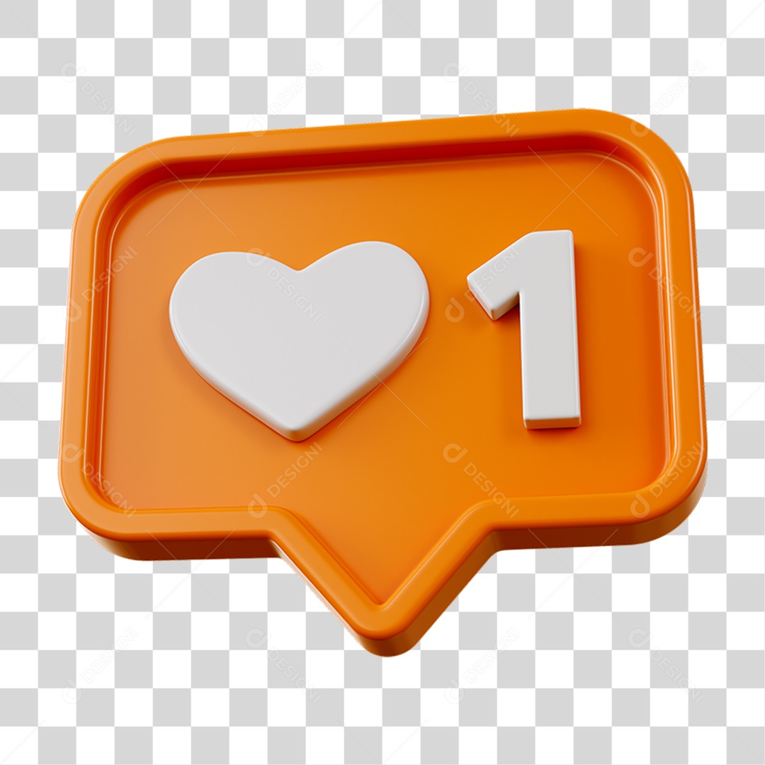 Placa Coração Número Caixa de Mensagem PNG Transparente