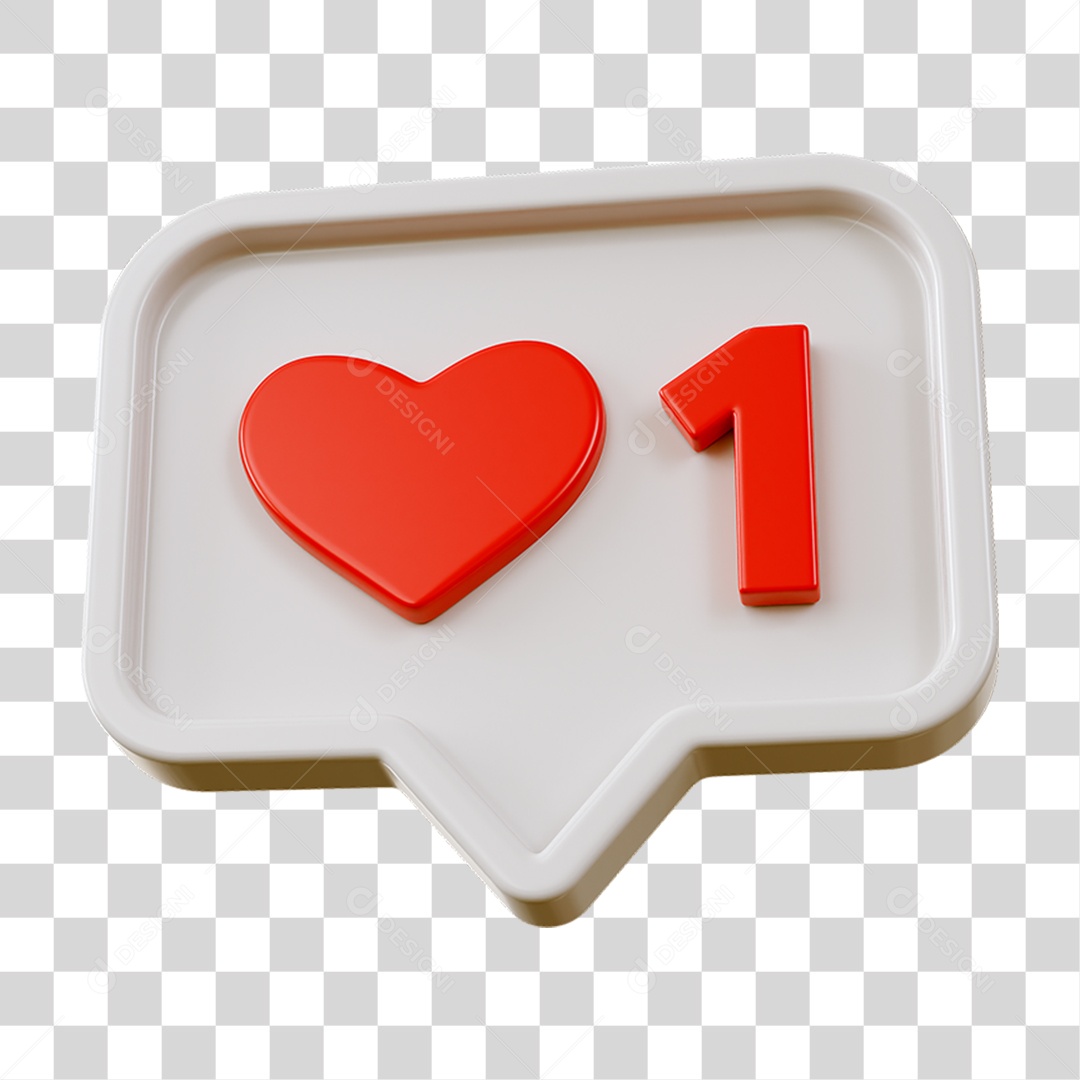 Placa Coração Número Caixa de Mensagem PNG Transparente