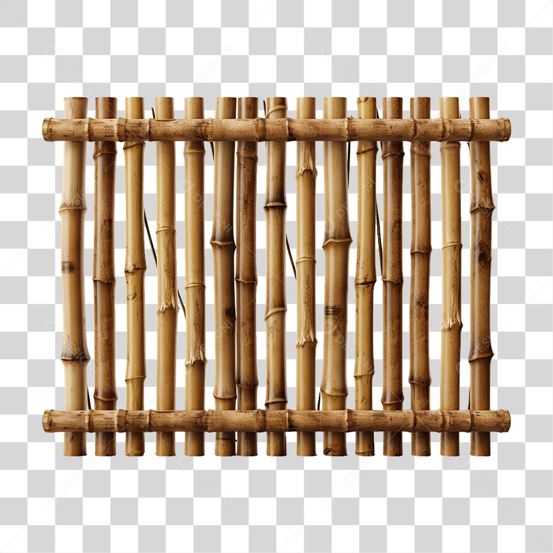 Cerca de Bambu PNG Transparente